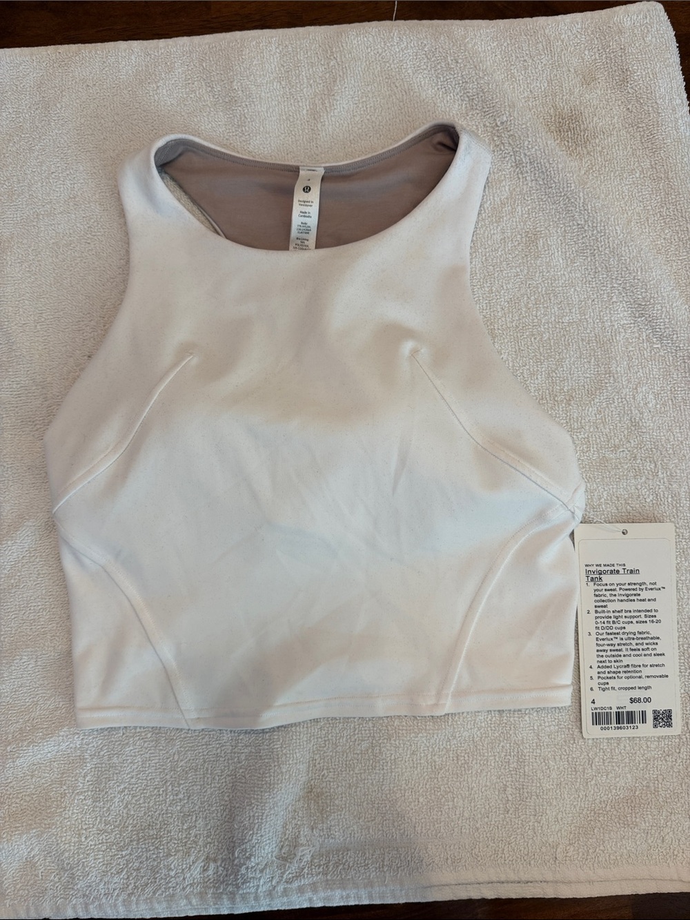 lululemon athletica White High-Neck Cropped Tank